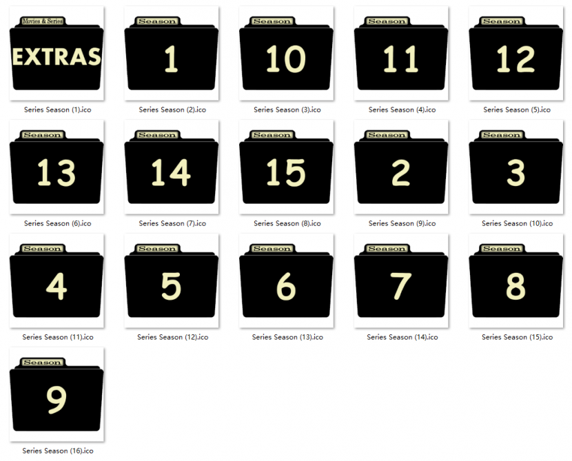 Series Season Folder Icons – YL Computing