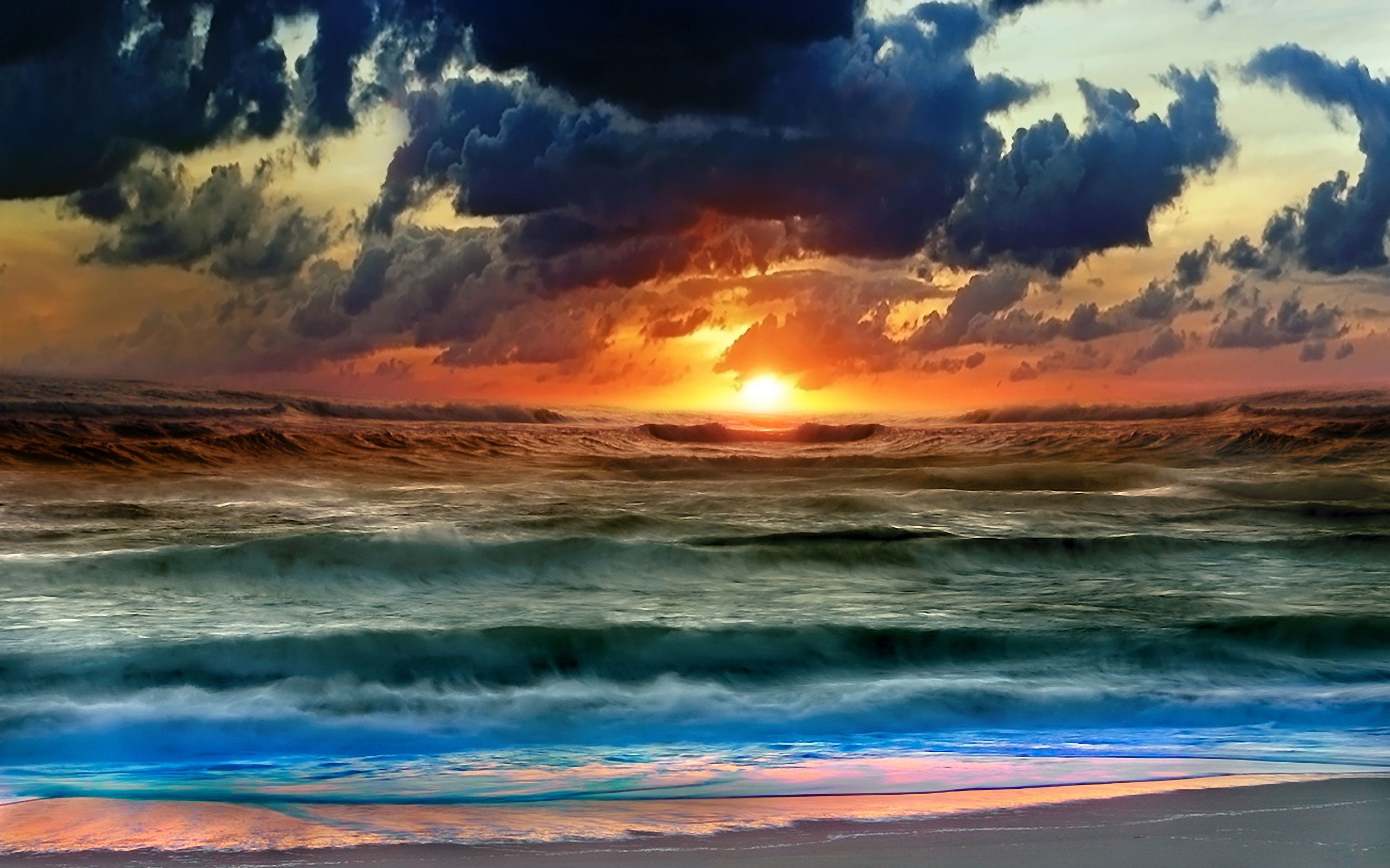 OCEAN SUNSET WALLPAPER  116851  HD Wallpapers  wallpapersinhq   Sunset  wallpaper Ocean sunset Wallpaper backgrounds